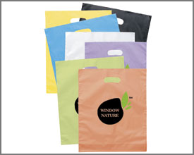 d cut plastic bags D Cut plastic shopping bags